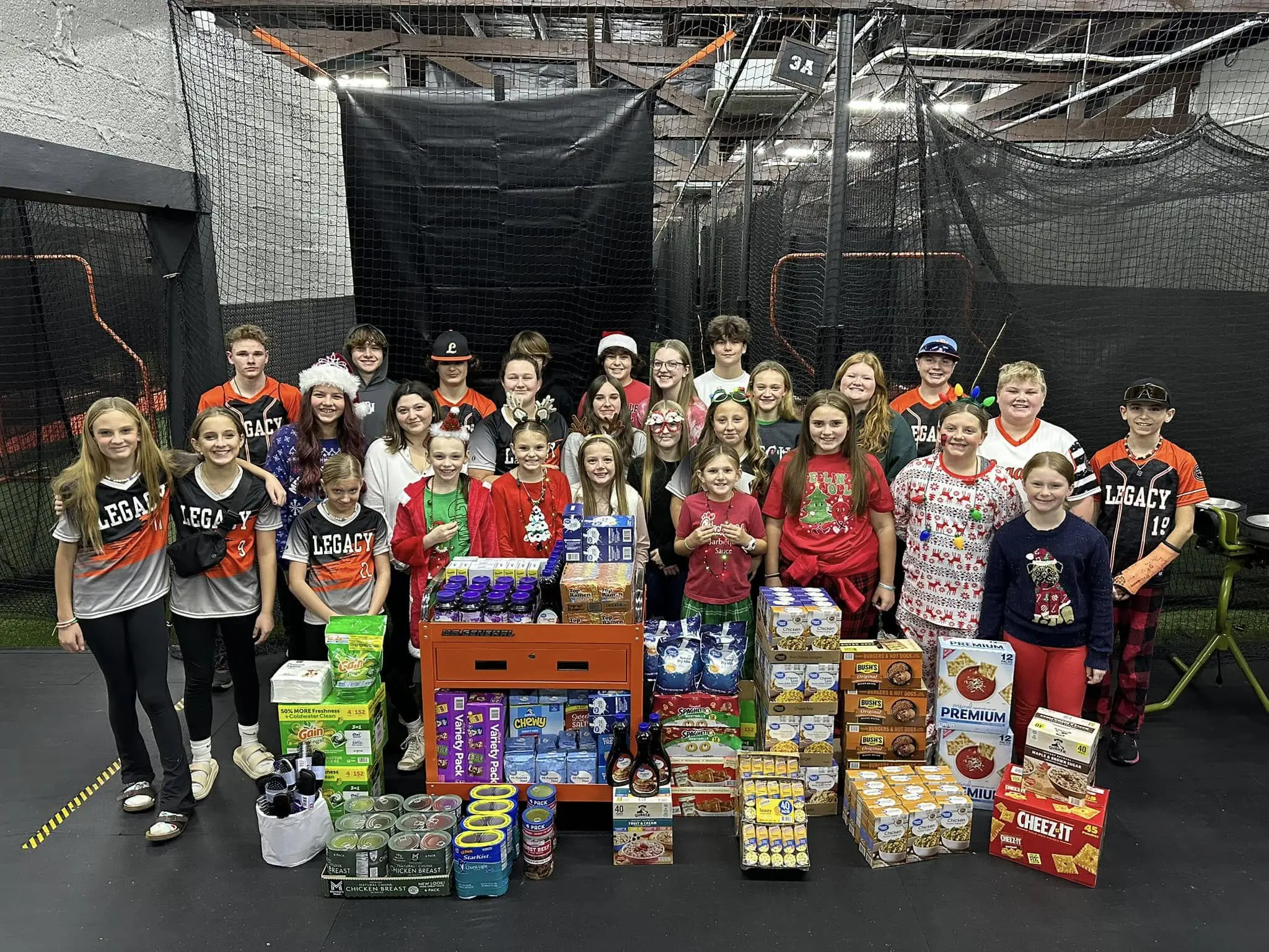 Youth gathering for charity event